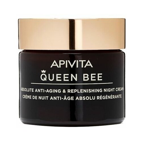 квин би комплексный антивозрастной регенерирующий крем с насыщенной текстурой APIVITA Крем для лица ночной Queen Bee Absolute Anti-aging & Replenishing Night Cream