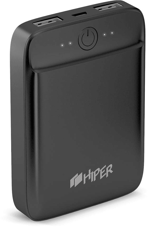 Портативный аккумулятор (Power Bank) HIPER Внешний аккумулятор SL6000 Li-Pol 6000 mAh 2.1A+2.1A 2xUSB черный