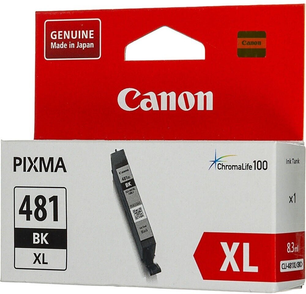 Картридж Canon CLI-481XL BK, тех. упаковка 2047C001, 2200 стр, черный