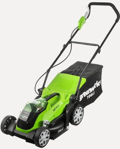 Изображение товара Газонокосилка аккумуляторная Greenworks 40V G-max G40LM35K2x