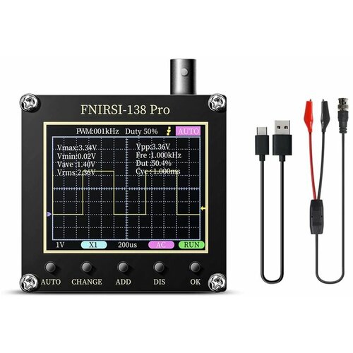 Портативный осциллограф FNIRSI DSO-138 PRO без батареи