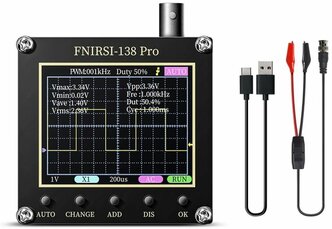 Портативный осциллограф FNIRSI DSO-138 PRO с батареей