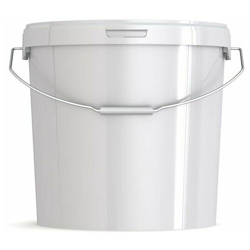 Ведро пластиковое 17.7л круглое с металлической ручкой