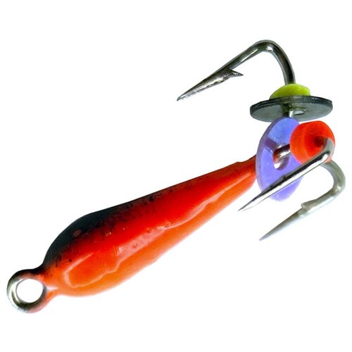 Мормышка вольфрам Чертик красный с глазком 2мм 03 гр 5 шт 545₽