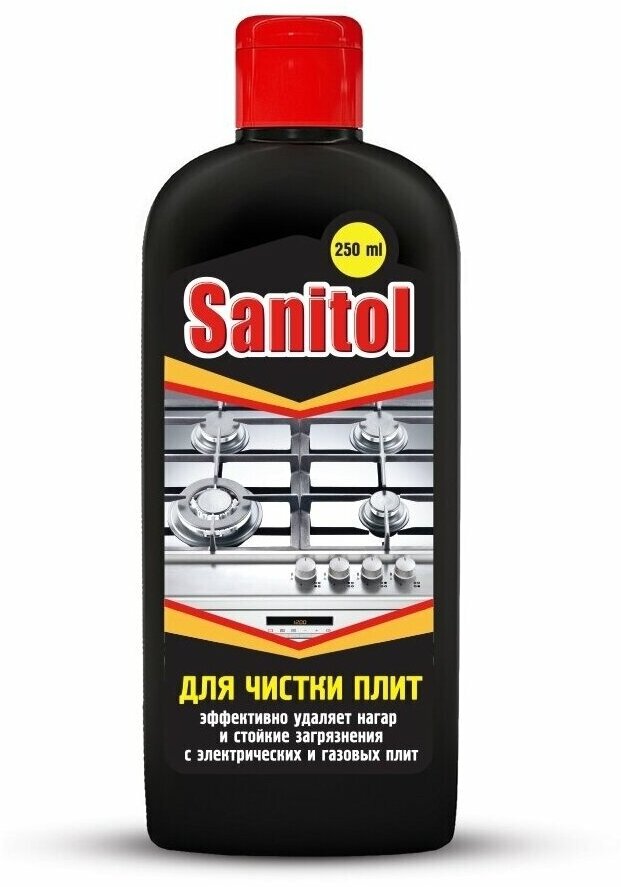 Средство для очистки плит, Sanitol, экстра, 250 мл - фотография № 1