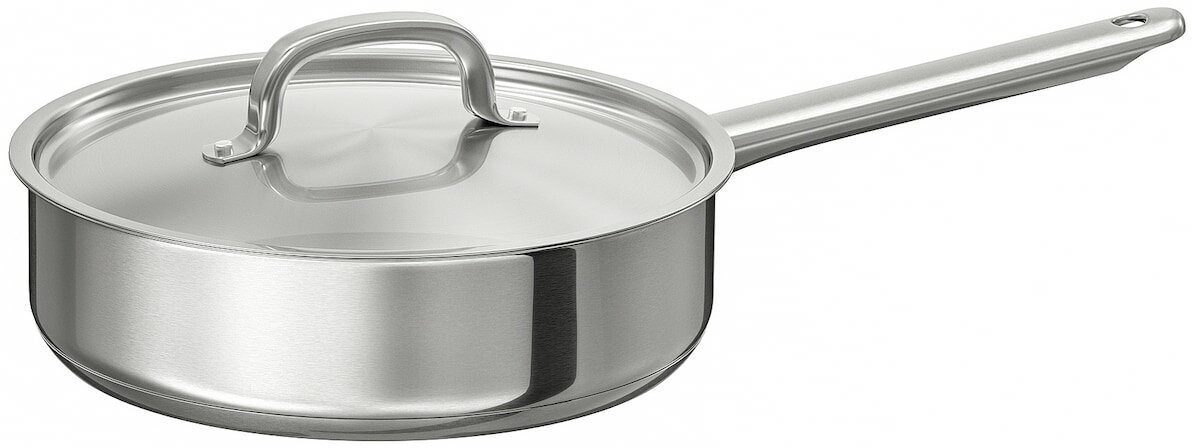 Сотейник/сковорода, нержавеющ сталь, 24 см IKEA 365+ икеа/365+