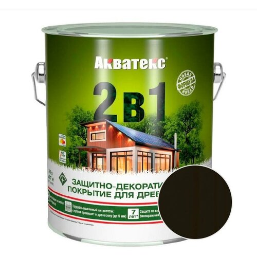 Декоративный антисептик акватекс Венге 2,7 л рогнеда акватекс венге 10 л 135088