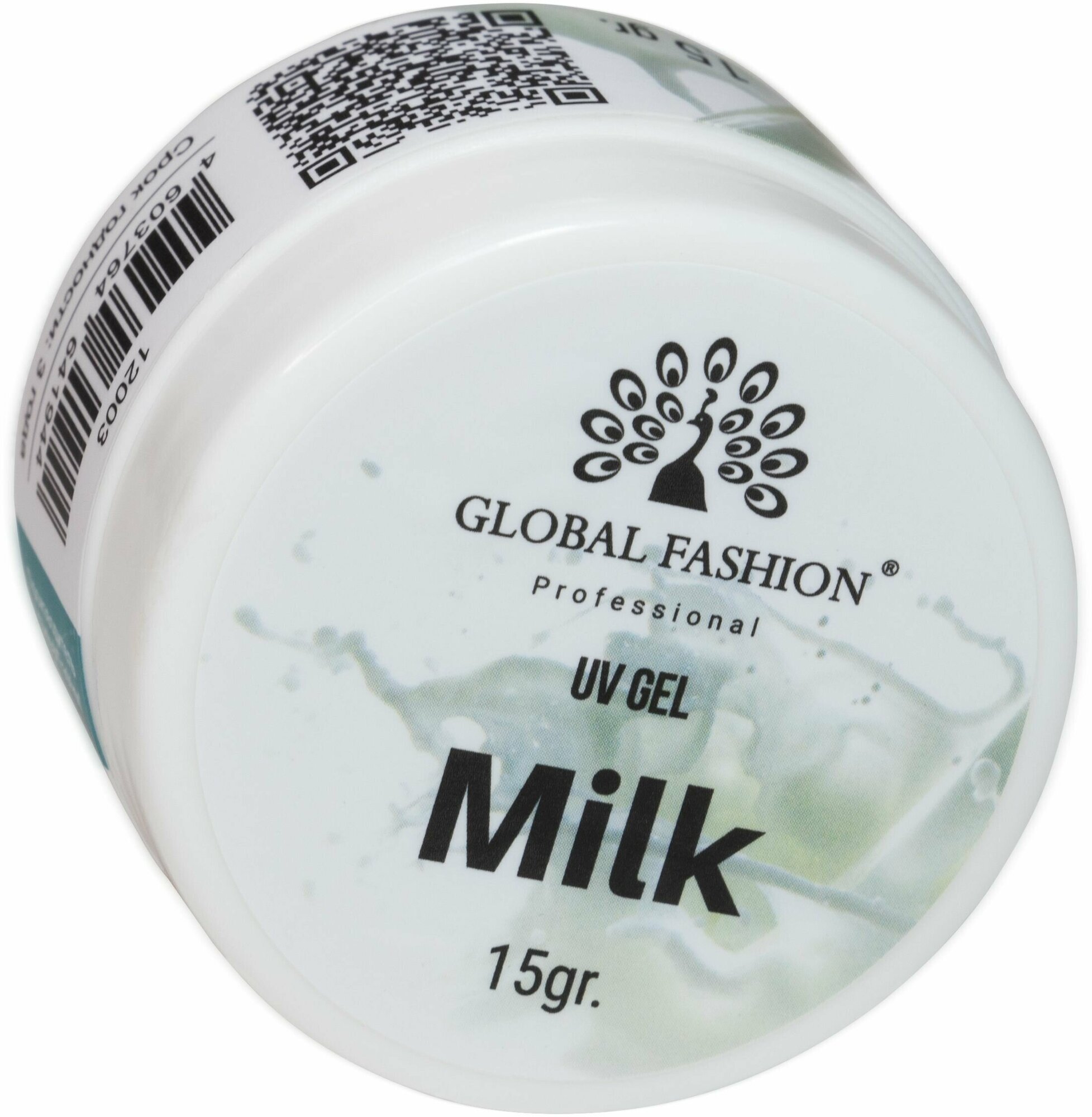 GLOBAL FASHION гель для наращивания ногтей, молочный (MILK) 15ГР