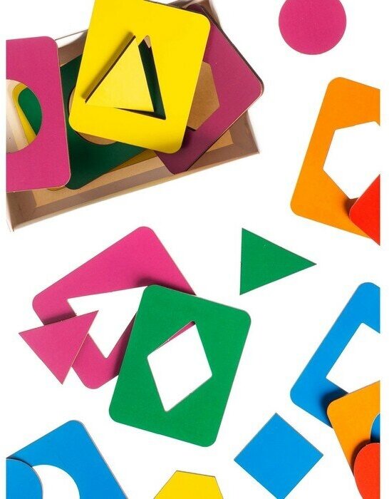 WoodLand Toys Досочки Сегена - 1, размер досочки: 6,6 × 8,5 см, 18 рамок+18 вкладышей