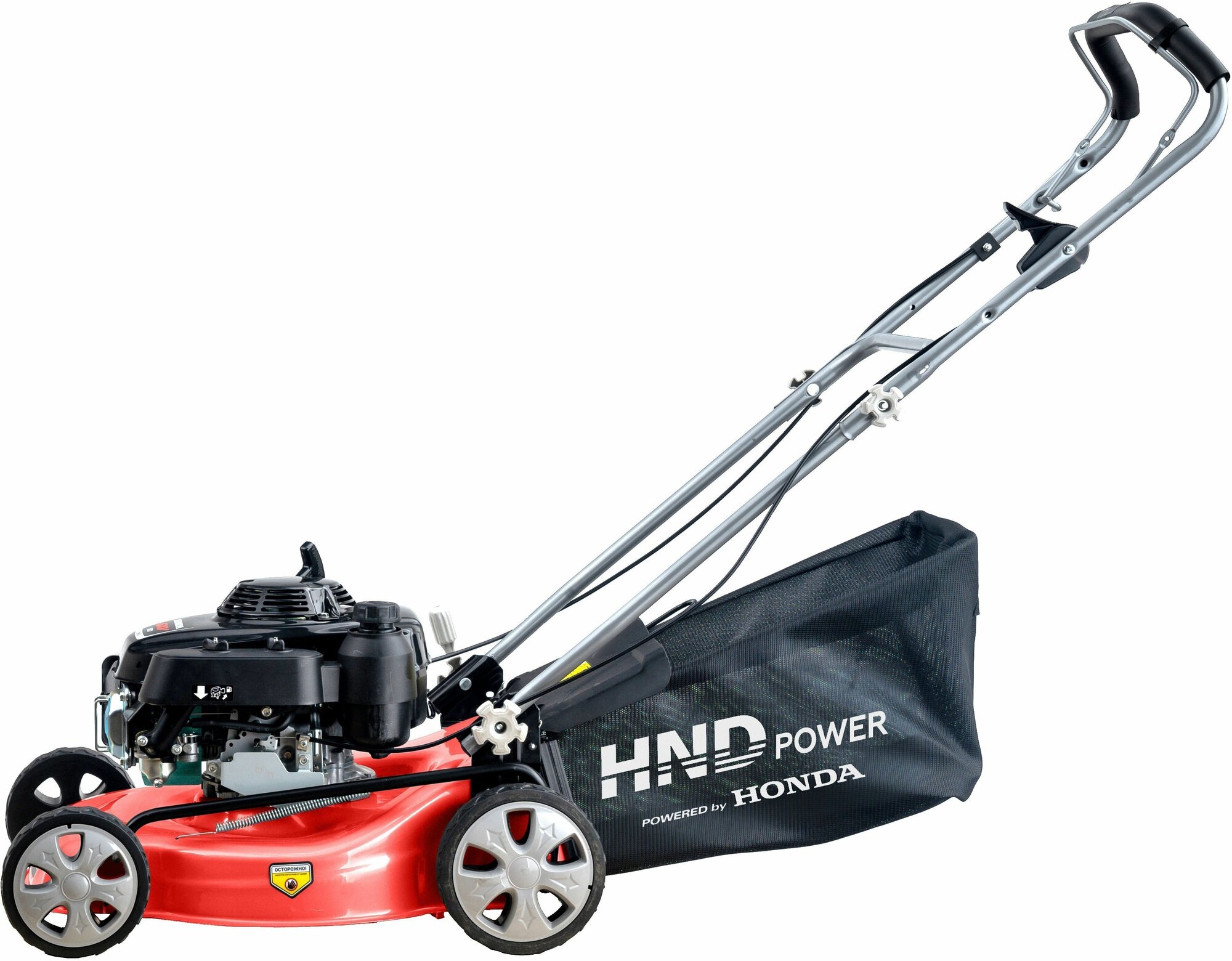 Газонокосилка бензиновая HND LM46XP c двигателем Honda (несамоходная) - фотография № 2