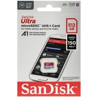 Карта памяти SANDISK microSDXC 512Gb Ultra UHS-I U1 A1 150MB/s