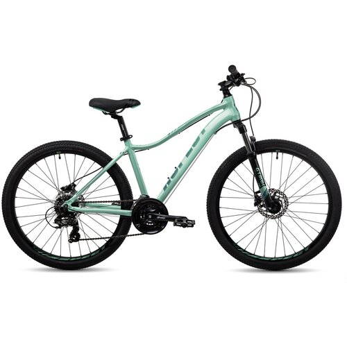 Женский велосипед Aspect Oasis HD, год 2023, цвет Зеленый-Черный, ростовка 14.5