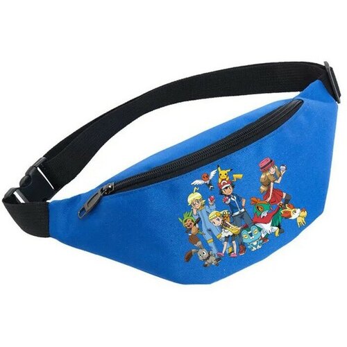 фото Сумка поясная noname, голубой