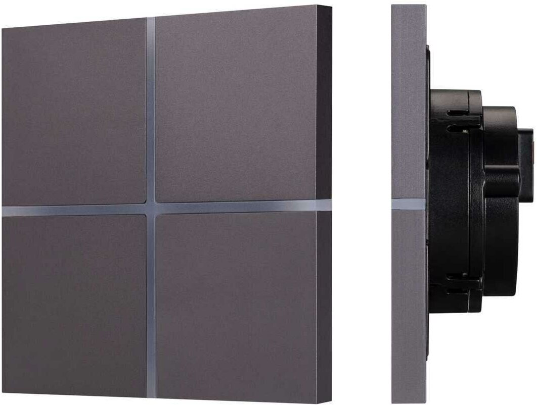 038309 INTELLIGENT ARLIGHT Сенсорная панель KNX-304-13-IN Grey (BUS, Frameless) (IARL, IP20 Металл, 2 года)