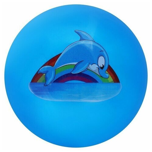 Мяч детский Дельфинчик 22 см, 60 г, цвет синий, 1 шт. y s park термобрашинг t70 01 22 5 см диаметр 6 6 см