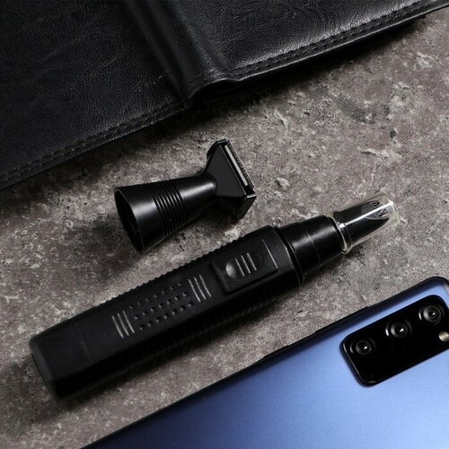 Триммер для волос и бороды Luazon LTRI-13 2 насадки 1АА не в комплекте чёрный 69200₽