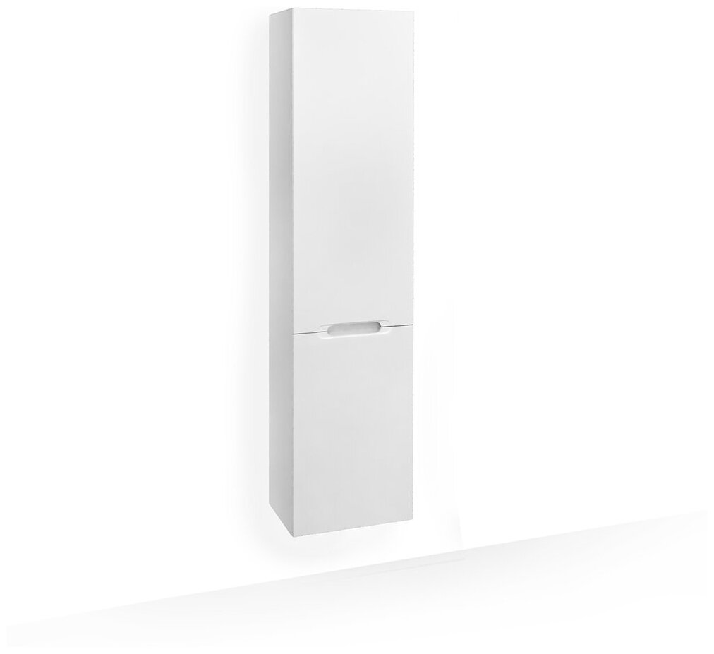 Шкаф-пенал для ванной Jorno Modul 150 подвесной 35 см цвет белый Mоl.04.150/P/W