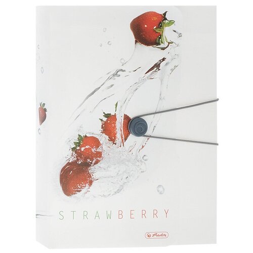 фото Папка на резинке "fresh fruit: strawberry", формат а4 herlitz