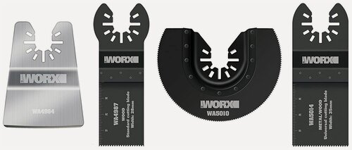 Изображение товара Набор насадок для реноватора Worx WA5092, 4 шт, для моделей WX682, WX678, WX693, WX696, WX686, WX680, WX681