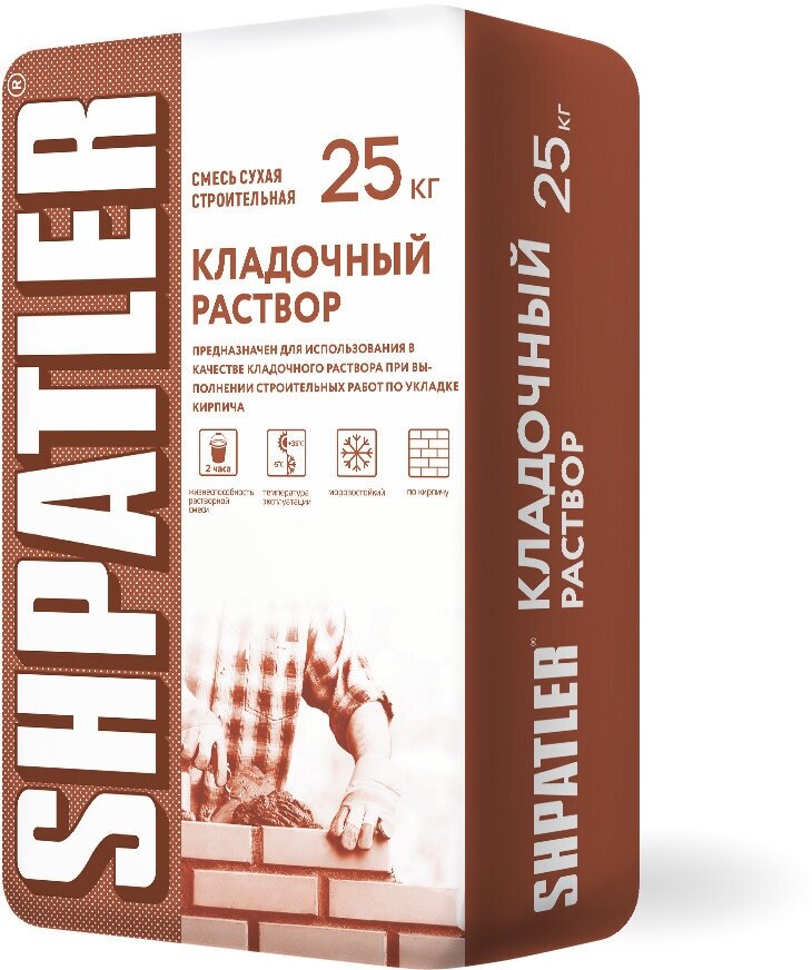 фото Кладочный раствор Шпатлер М 150, 25 кг