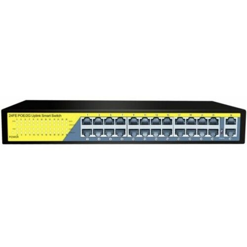 POE-2404-1 коммутатор PoE 24+2 портов, металлический корпус