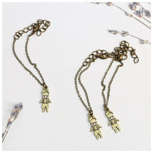 фото Набор браслетов детских «мальчик» 3 шт., латунь mikimarket