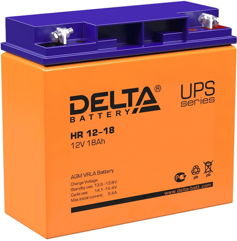 Батарея для ИБП DELTA HR 12-18 (12В 18Ач)