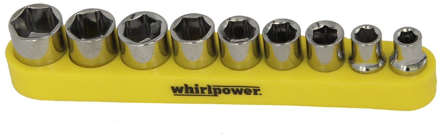 Набор головок 1/4" 9шт (5-13мм) Whirlpower 047-5