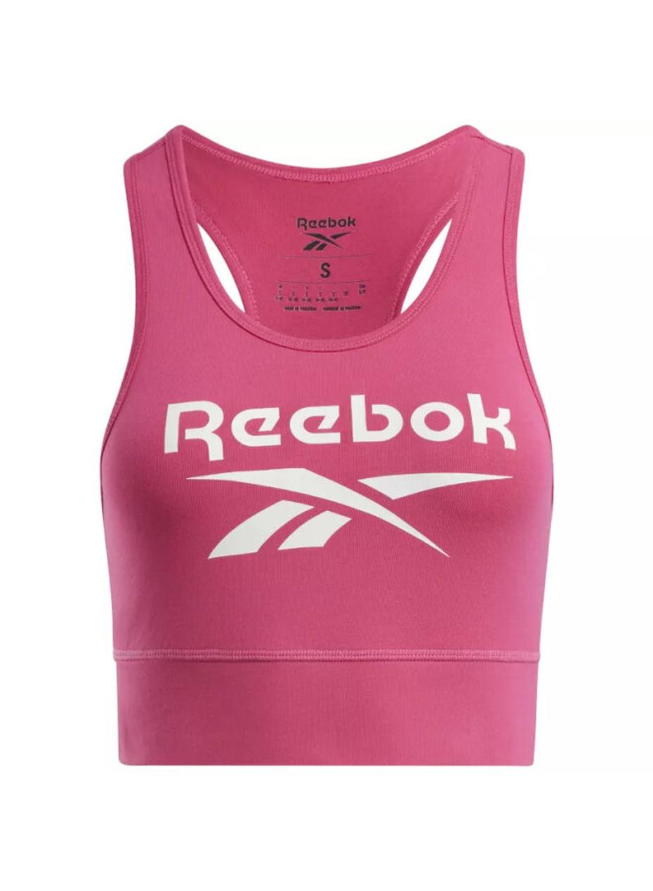 Топ спортивный Reebok IDENTITY BIG LOGO, размер L, розовый, — фото 1