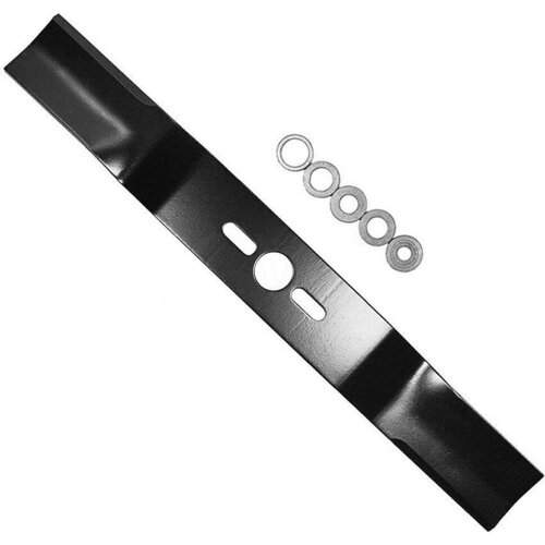 Нож для колесной газонокосилки 530х57х4 мм, посадка 25.4 мм + 5 переходных колец S.E.B. 201HO-530