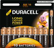 Батарейка DURACELL LR6 AA MN1500 BL18, упаковка 18 шт.