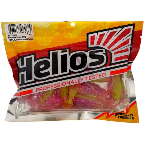 Helios Лягушка Helios Frog Fio & Acid lemon, 6.5 см, 7 шт. (HS-21-027) лягушка helios frog fio