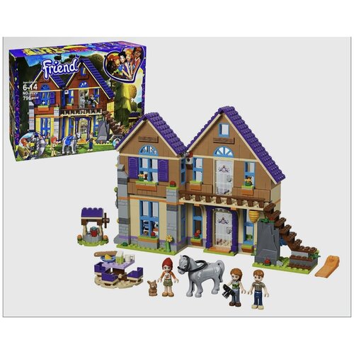 Конструктор для девочек Friend Френдс Дом Мии 796 деталей конструктор lego friends 41056 новостной фургон хартлейк