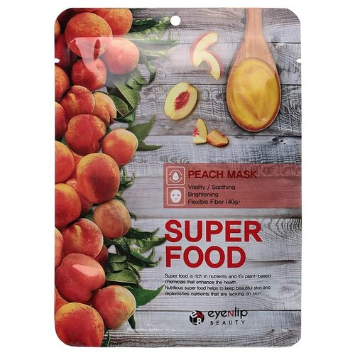 EYENLIP Super Food Peach Mask Маска на тканевой основе 23 мл