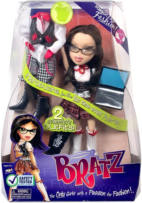 Кукла Обри из Братц серии Страсть по моде 2008, Bratz Passion 4 Fashion (4th Edition) Aubrey.