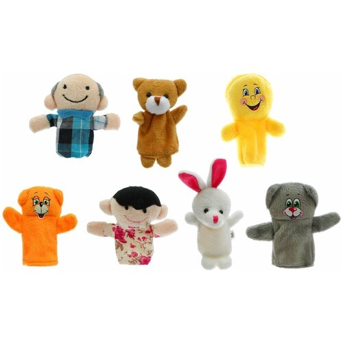 Кукольный пальчиковый театр Milo toys Колобок, набор 7 шт.