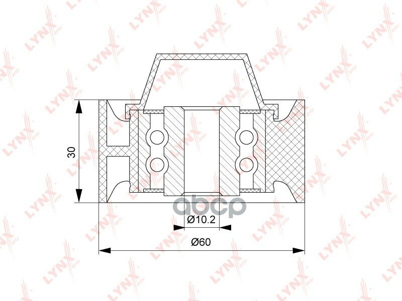Ролик Обводной Приводного Ремня LYNXauto арт. PB7172