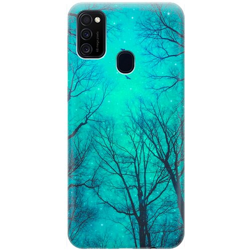 фото Re:pa накладка transparent для samsung galaxy m21 / m30s с принтом "голубое небо в ветках"