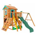 Детская площадка IgraGrad house_2_owl Домик 2 Совенок (спортивно-игровая площадка для дачи и улицы) - изображение
