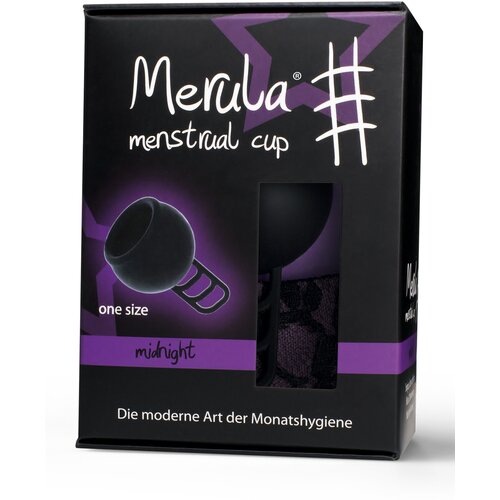 Менструальная чаша Merula черная One Size