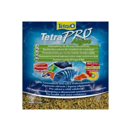 корм для рыб tetrapro algae растительные чипсы 250 мл Корм для рыб TetraPro Algae (растительные чипсы) 12 гр