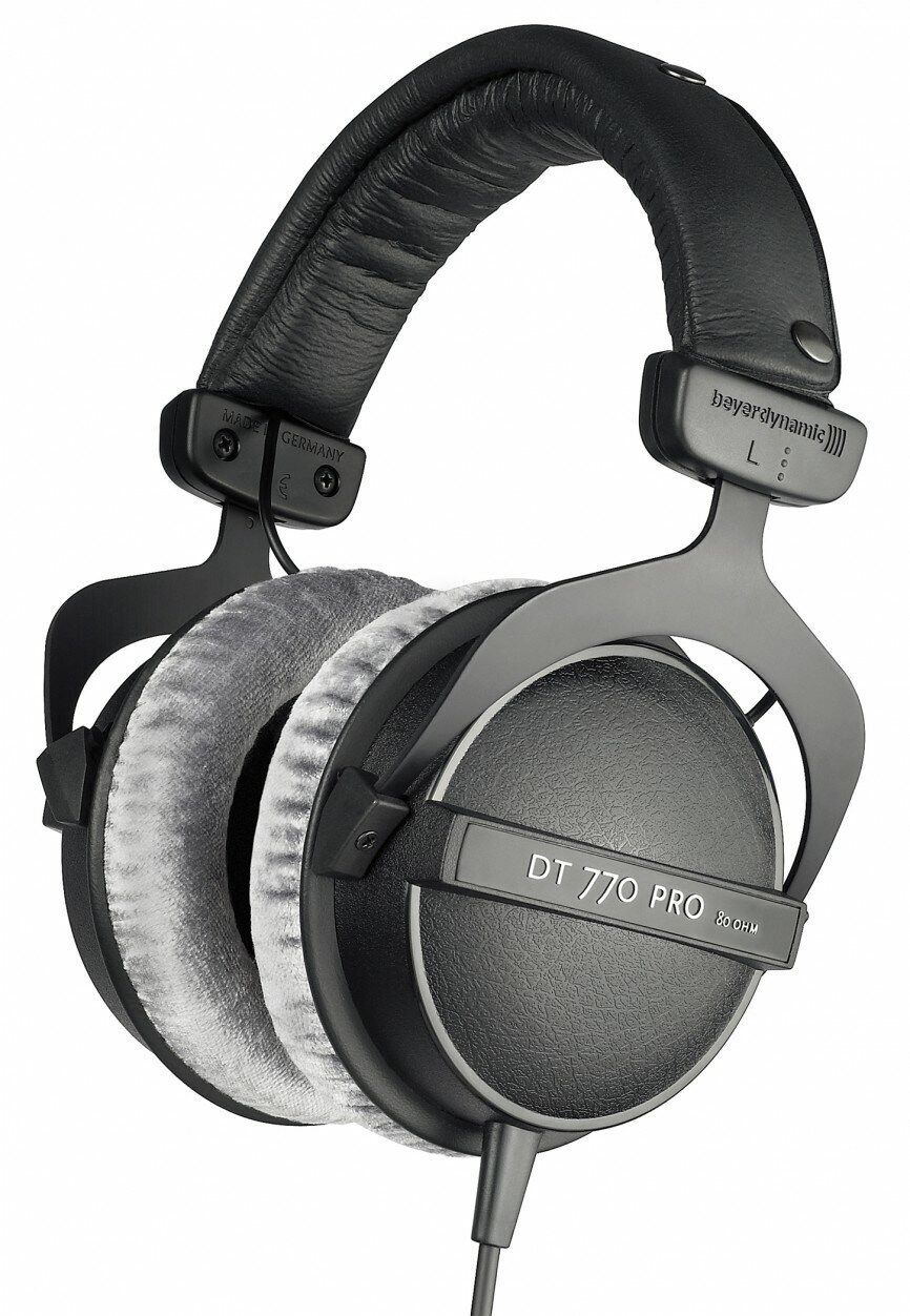 Beyerdynamic DT770 Pro 80 Ohm студийные наушники закрытого типа для мониторинга и записи музыки