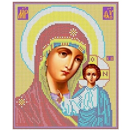Рисунок на ткани Каролинка Богородица Казанская, 19x23 см