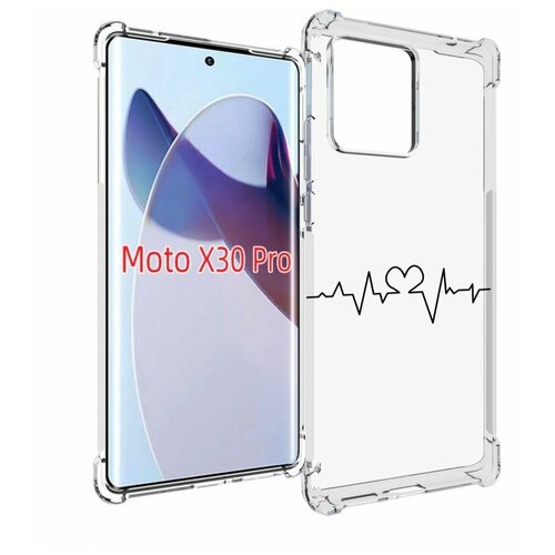 Чехол MyPads диаграмма-любви для Motorola Moto X30 Pro задняя-панель-накладка-бампер