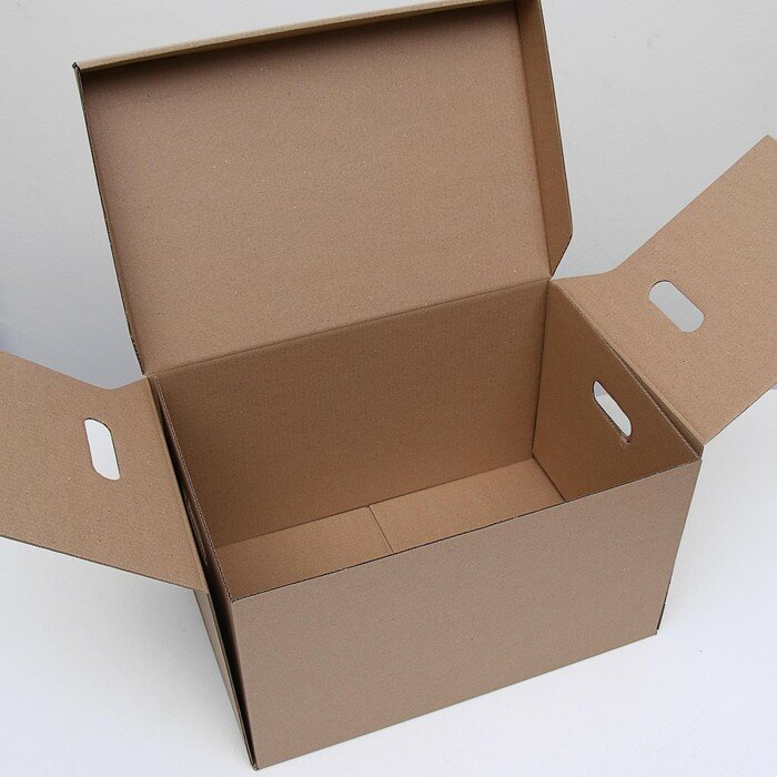 Коробка для хранения, бурая, 48 х 32,5 х 29,5 см - фотография № 3