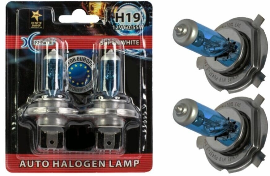 Лампы галоген Xenite H19 (PU43t-3) SW (блистер 2 шт)