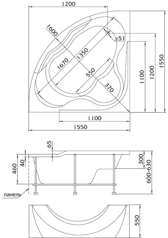 Акриловая ванна Aima Design - фото №14