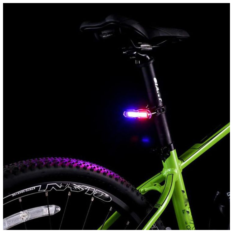 Задний велофонарь Vison bike SF-0306 светодиодный COB LED, 3-х цветный, сверхяркий 150 Люмен, 110 метров, регулируемый / Фонарь задний для велосипеда