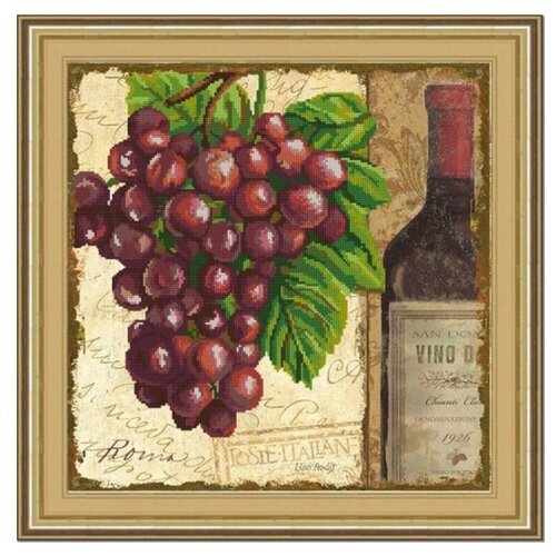 Рисунок на ткани (Бисер) конёк арт. 9799 Виноград. Винтаж-1 40х40 см
