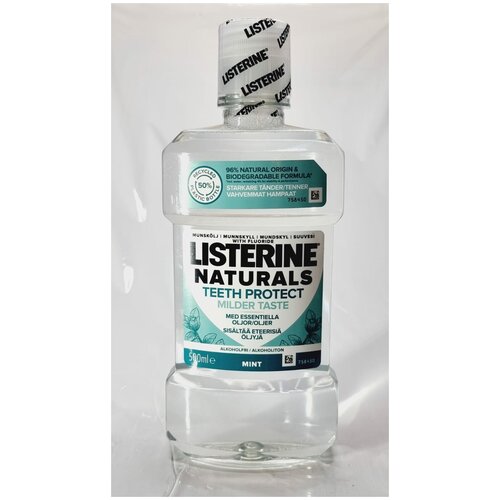 Ополаскиватель для полости РТА Listerine Naturals Teeth Protect Мягкий вкус а 500 мл